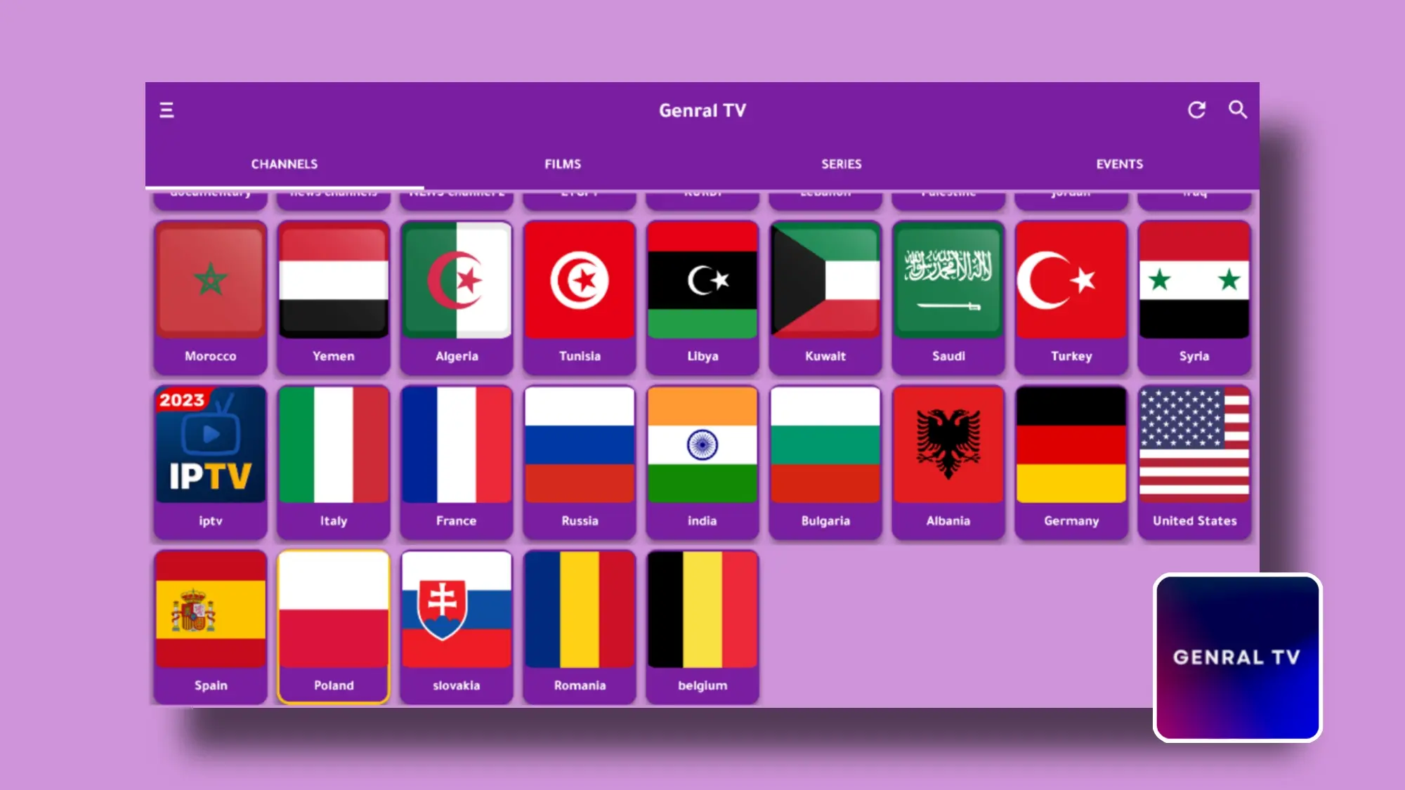 GENERAL TV APP