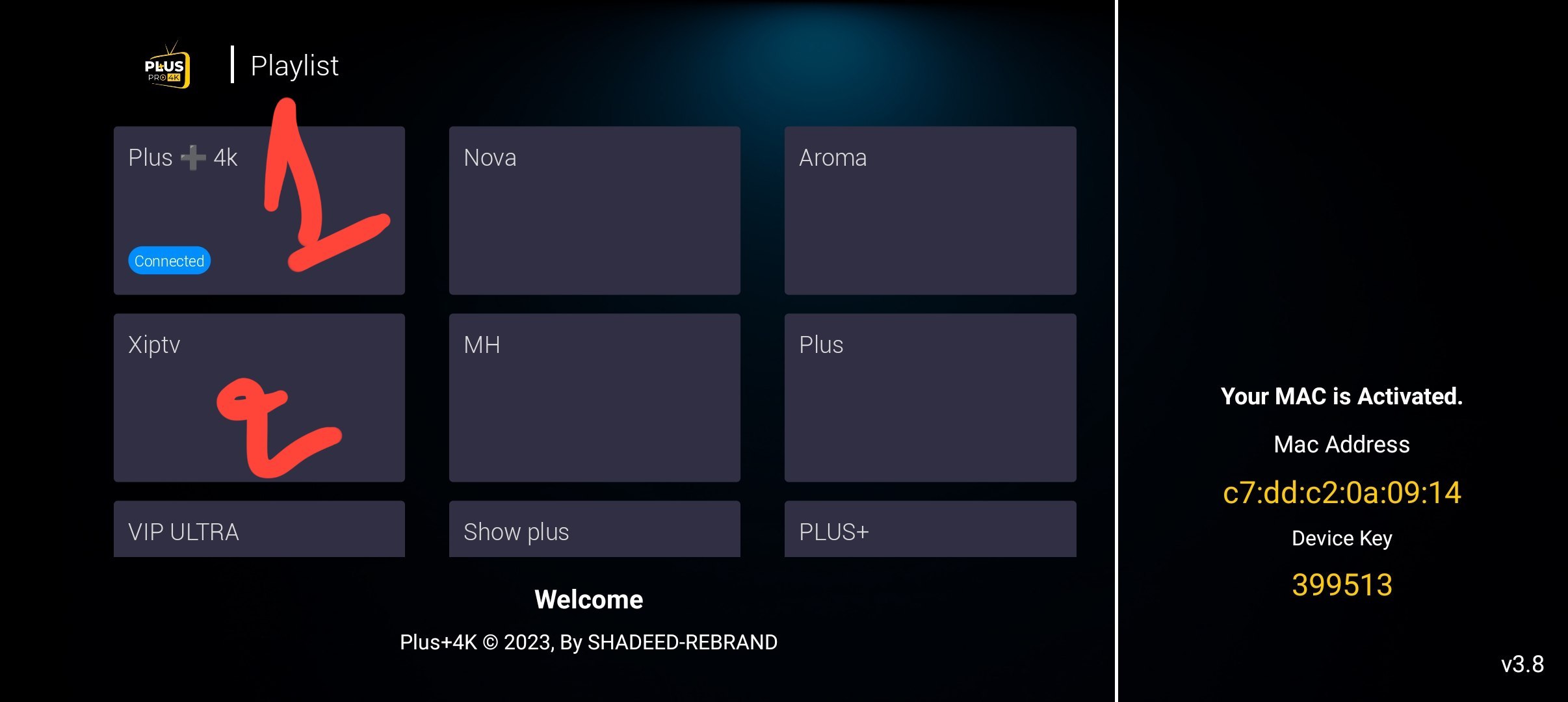 تحميل فور كي بلس TV 4K Plus IPTV مع كود التفعيل