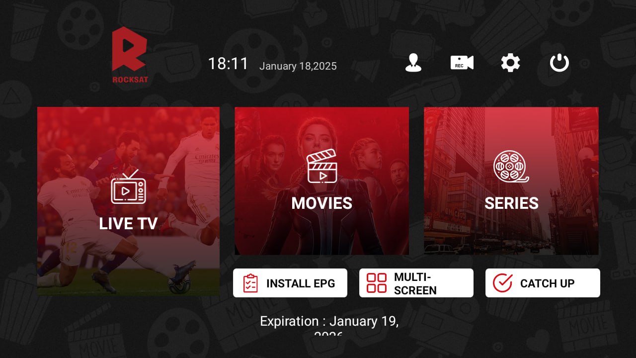 تحميل تطبيق ROCKSAT IPTV للاندرويد وسمارت TV