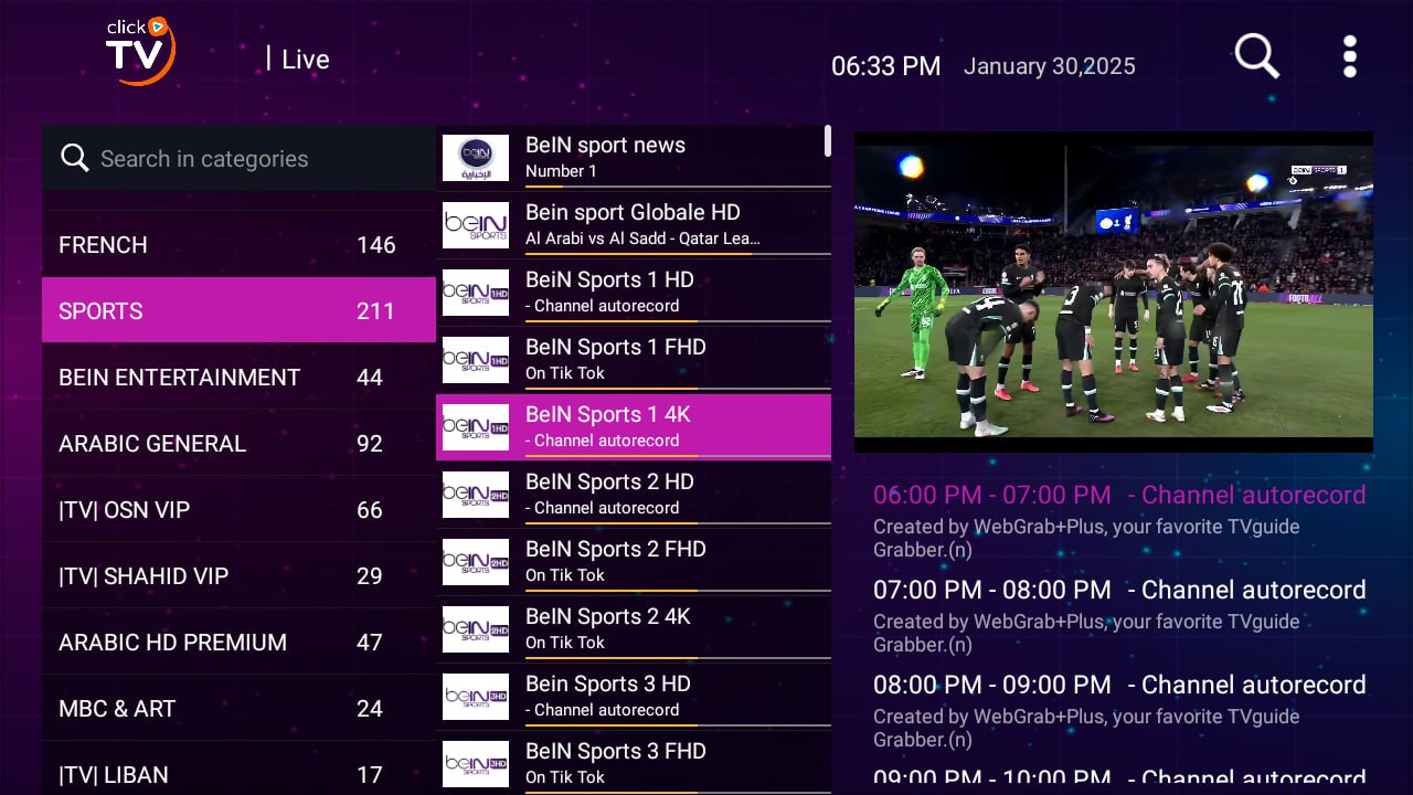 تطبيق CLICK TV