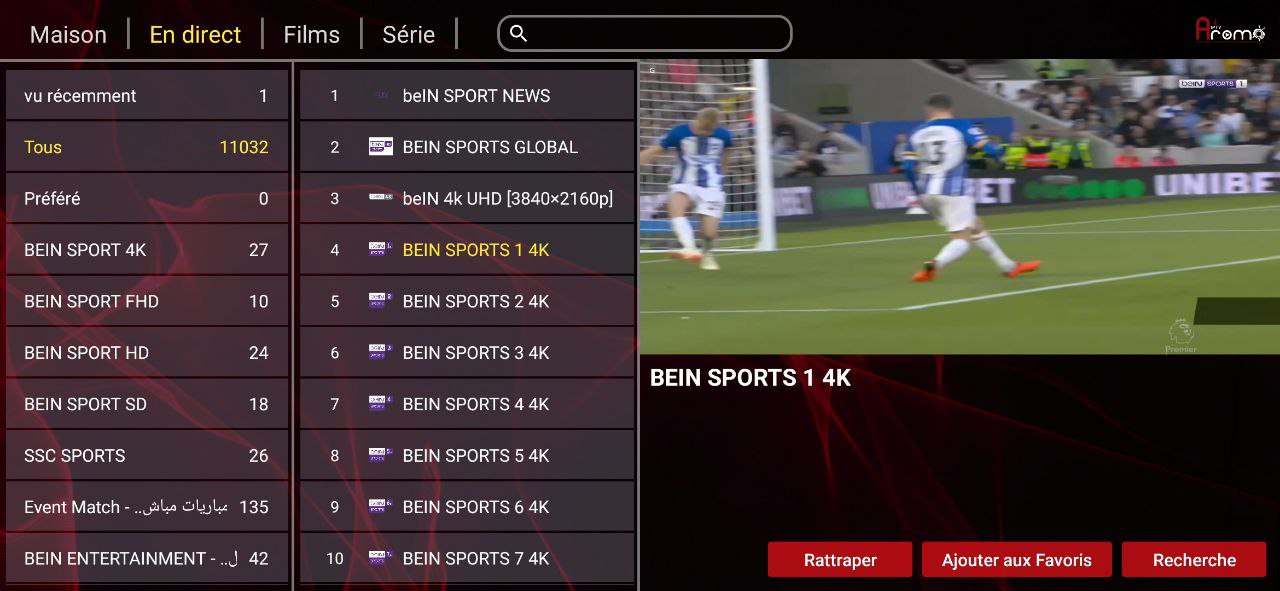 تحميل تطبيق AROMA TV 4K للاندرويد وسمارت TV