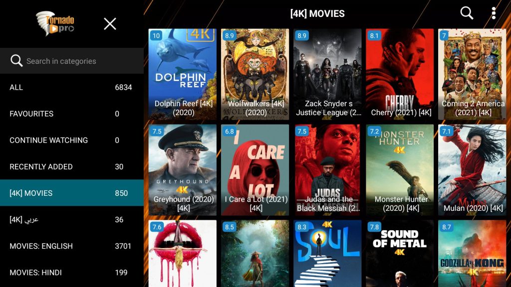 تحميل تطبيق TORNADO TV مع كود التفعيل