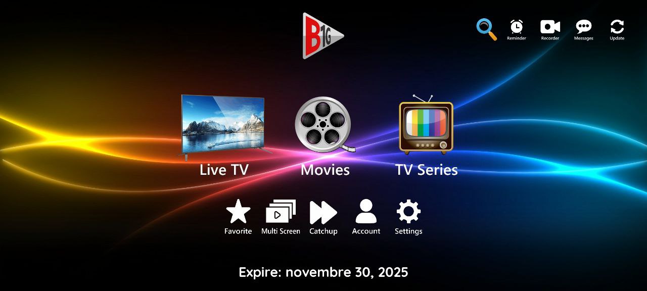 تحميل تطبيق B1G Player TV مع اكواد التفعيل 2025 للاندرويد وسمارت TV