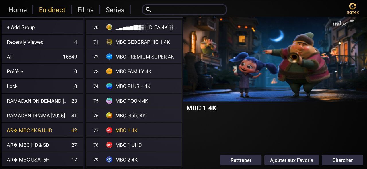 تحميل تطبيق Dot 4K للاندرويد وسمارت TV