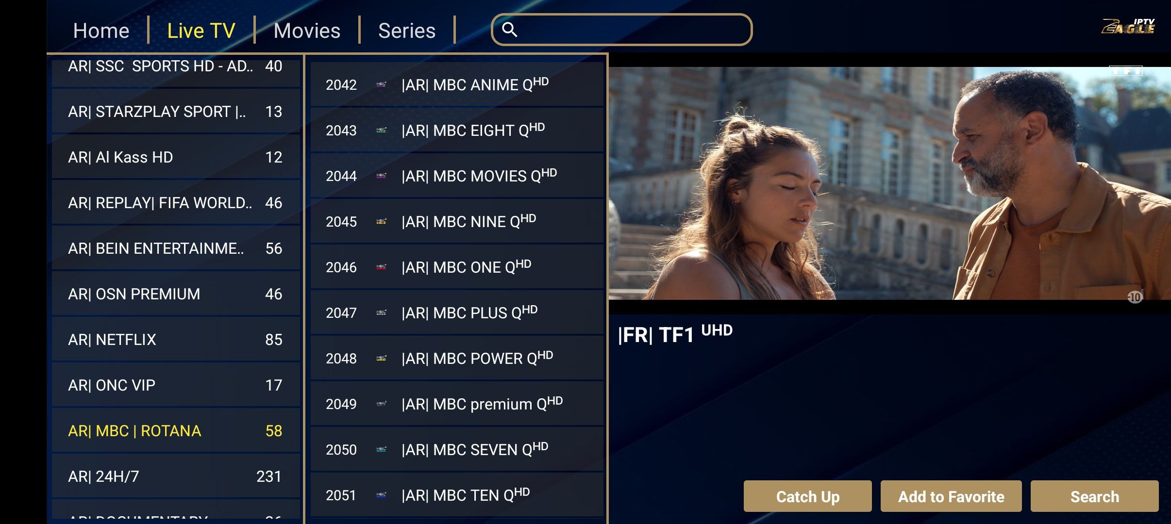 تحميل تطبيق EAGLE TV للاندرويد وسمارت TV