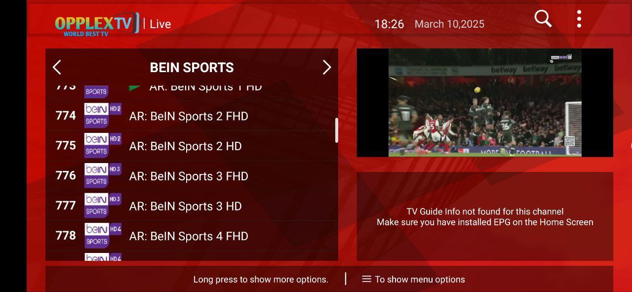 تحميل تطبيق OPLEX TV للاندرويد وسمارت TV