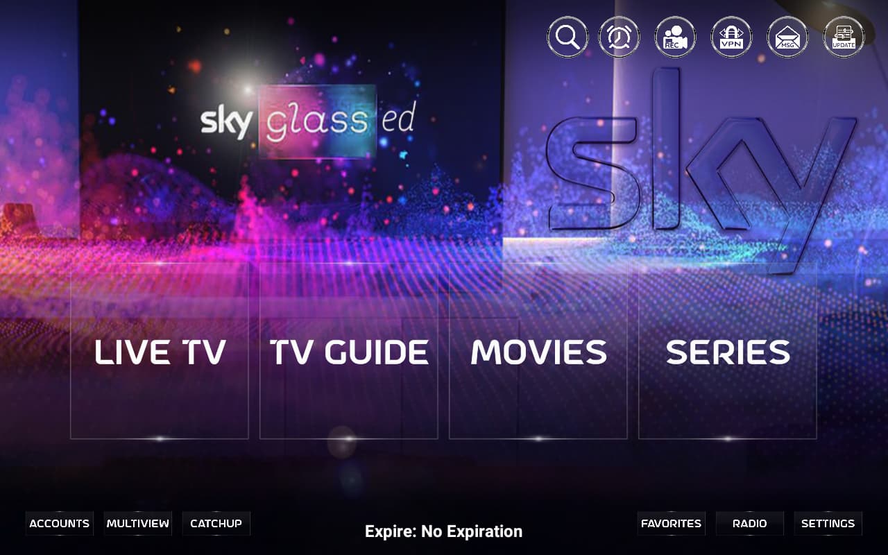 تحميل تطبيق SkyGlass IPTV للاندرويد وسمارت TV