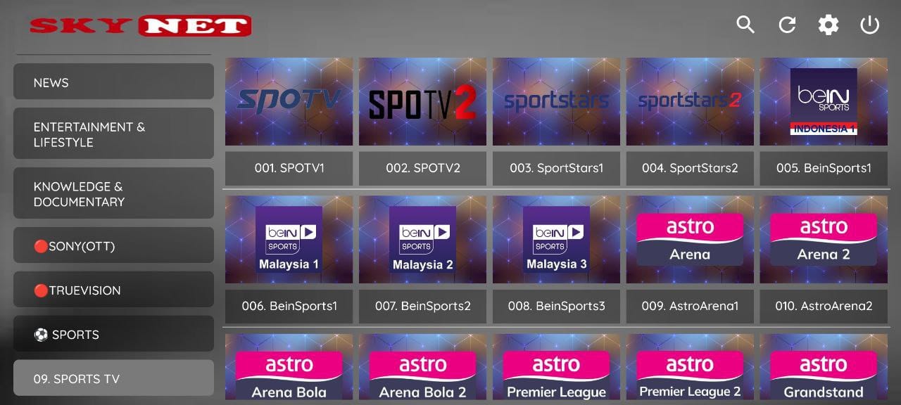 تحميل تطبيق SKY Net TV مفعل بدون كود 2025 للاندرويد وسمارت TV
