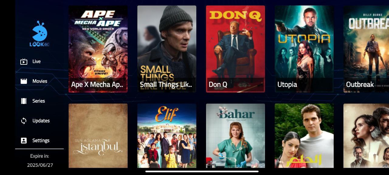 تحميل تطبيق Look 4K مع كود تفعيل 2025 للاندرويد وسمارت TV