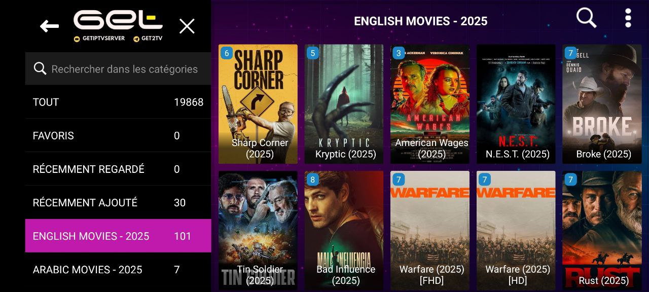 تحميل تطبيق Get TV لمشاهدة القنوات الرياضية المشفرة للاندرويد 2025
