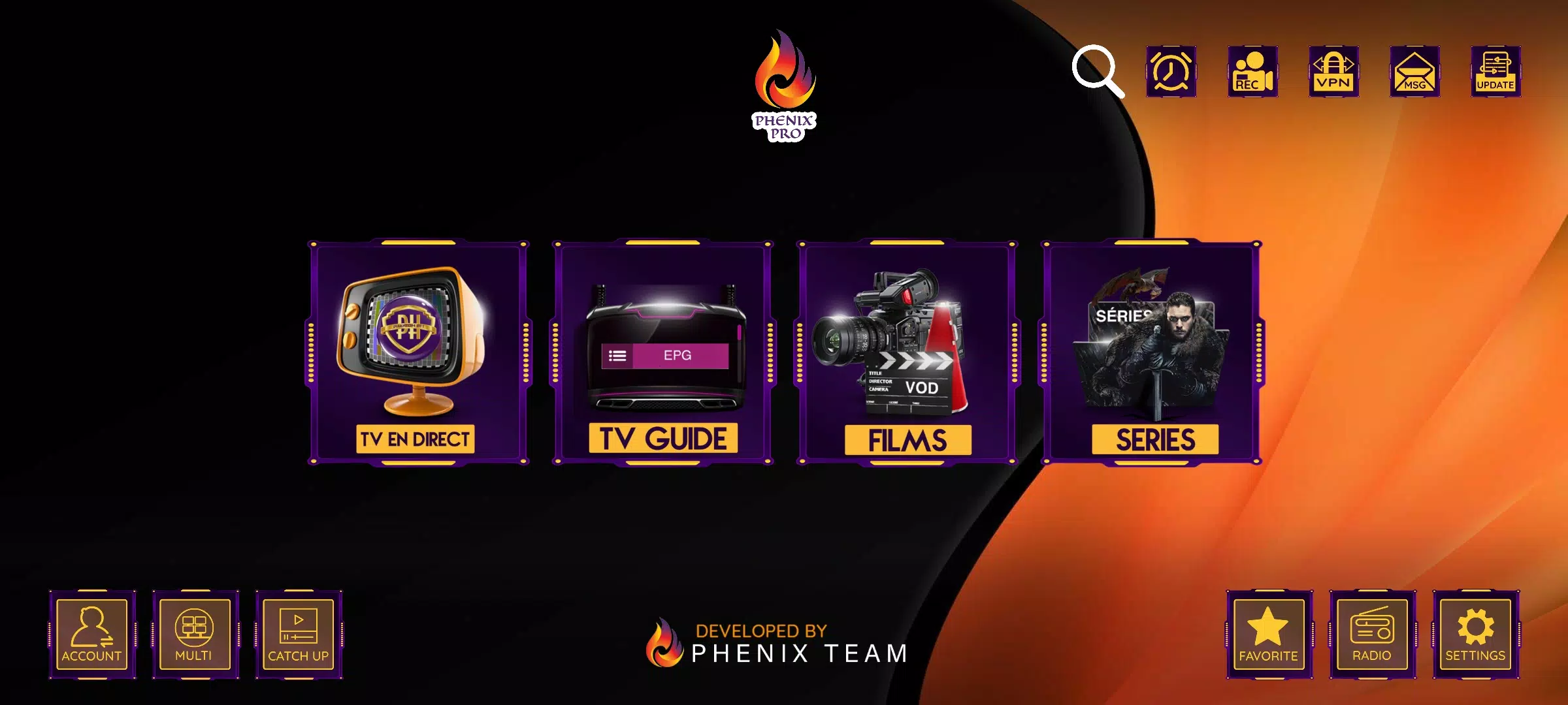 تحميل تطبيق Phenix PRO للاندرويد وسمارت TV