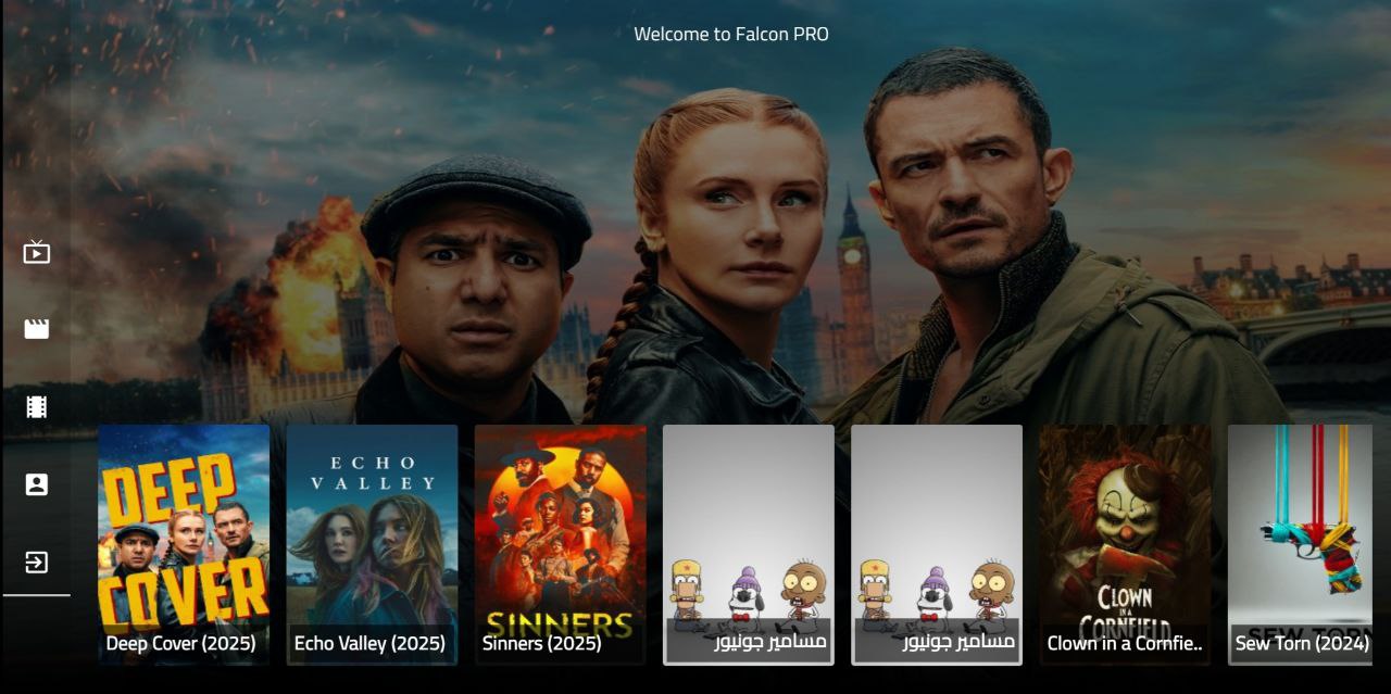 تحميل تطبيق Falcon 4K مفعل بدون كود 2025 للاندرويد وسمارت TV