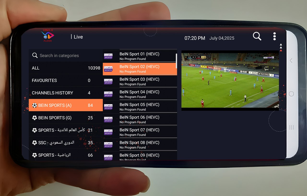 تحميل تطبيق VINO-X PLAYER 4K للاندرويد وسمارت TV