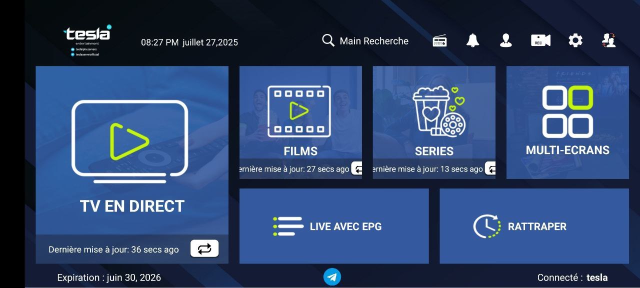 تحميل تطبيق TESLA TV للاندرويد وسمارت TV