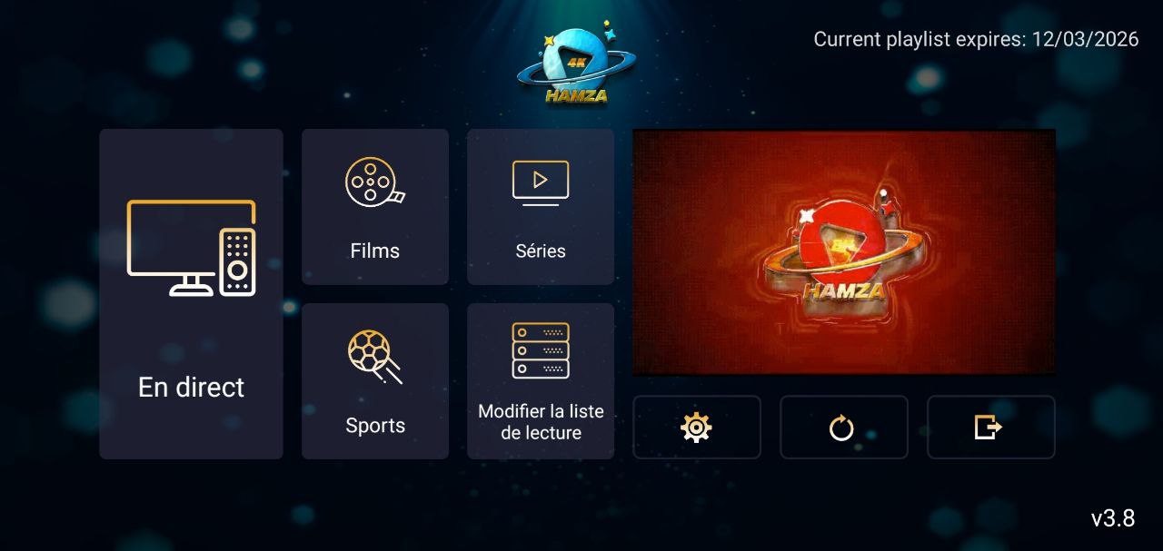 تحميل تطبيق Hamza 4K مع كود التفعيل 2026 للاندرويد وسمارت TV