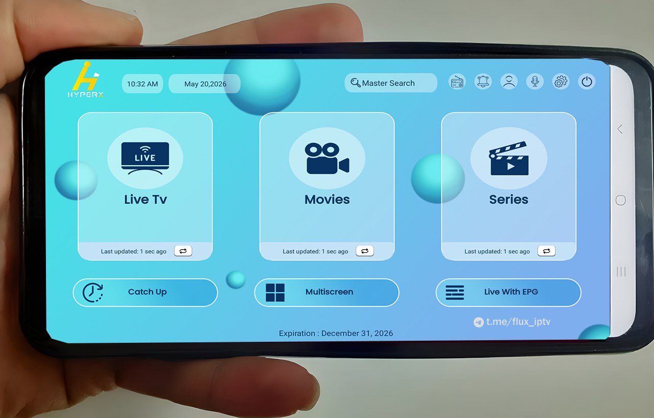 تحميل تطبيق HyperX IPTV مفعل بدون كود 2027 للاندرويد وسمارت TV